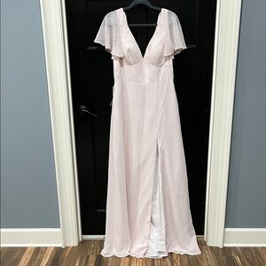 Elegant Pink Evening Gown